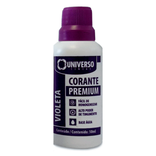 Corante Líquido Para Tinta Pigmento Violeta 50ml Universo