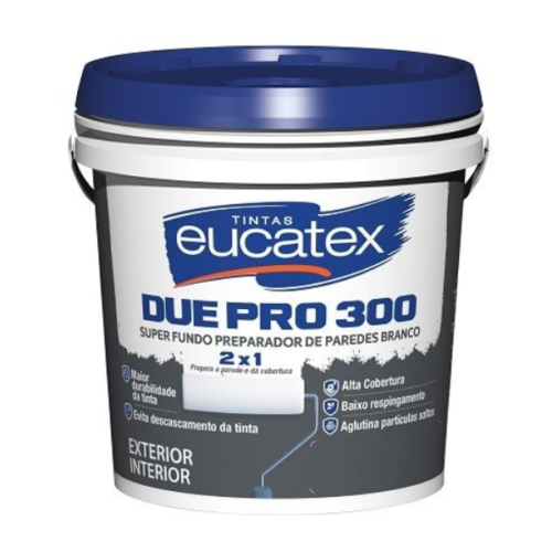 Fundo Preparador De Parede Branco Due Pro 300 3,6L Eucatex