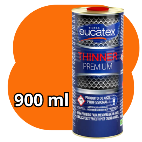 Thinner 9116 Diluição De Esmaltes E Primers 0,9 L Incolor Eucatex